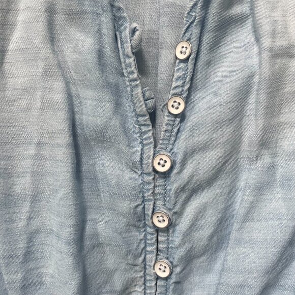 Anthropologie Cloth & Stone Chambray Jumpsuit - Size Small - Picture 6 of 10